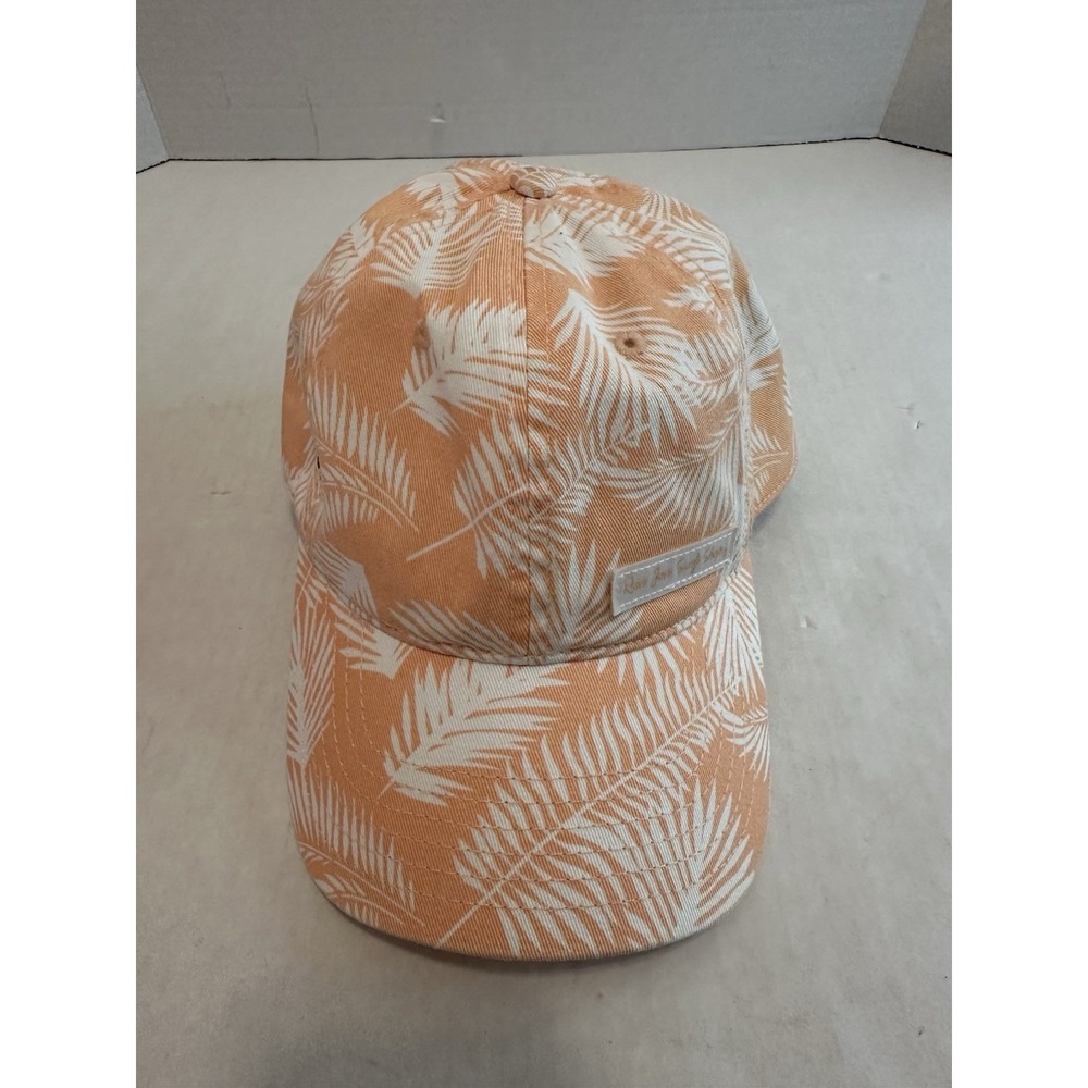 Ron Jon Surf Shop Peach Cream Palm Hat Adjustable Strap New